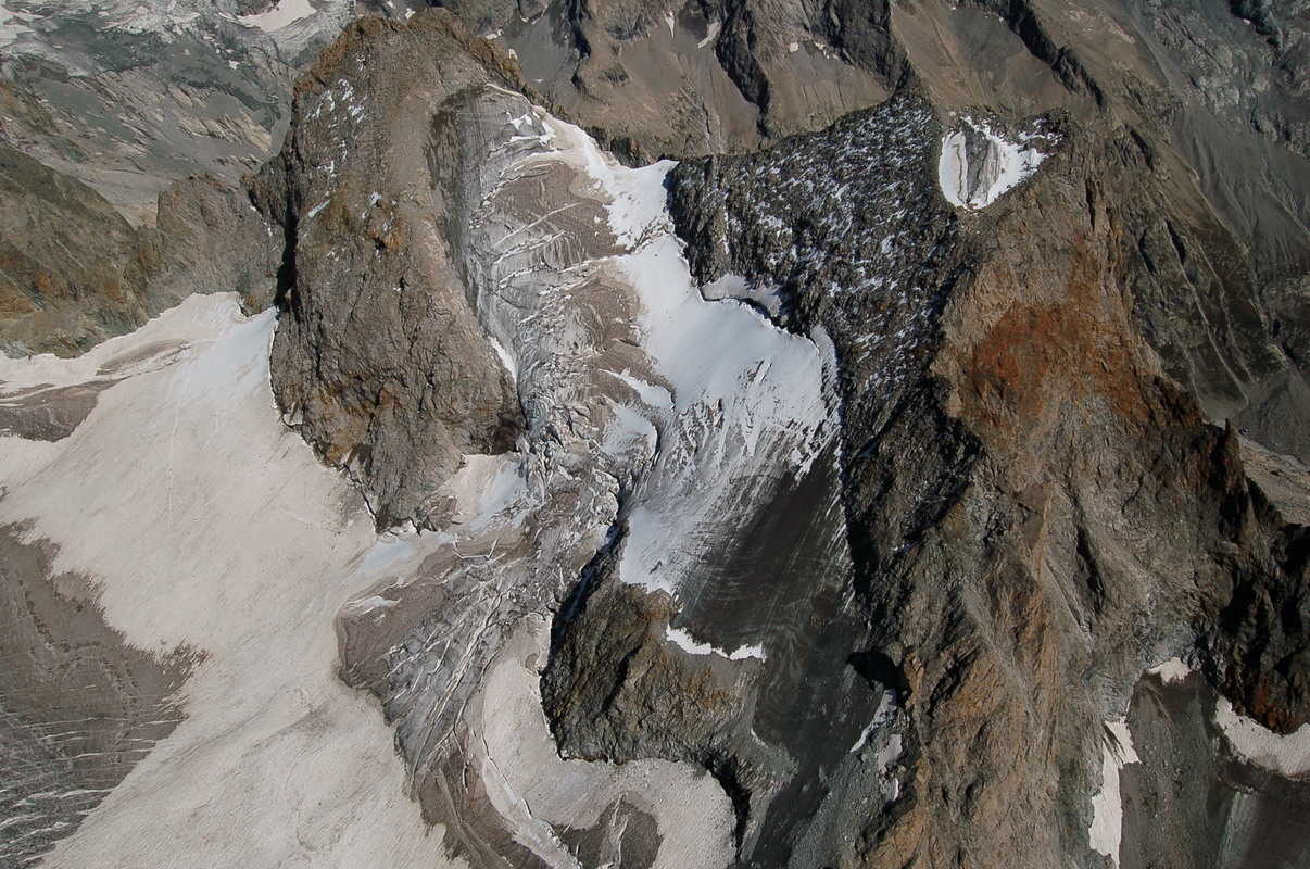 vue sur glacier de la Selle