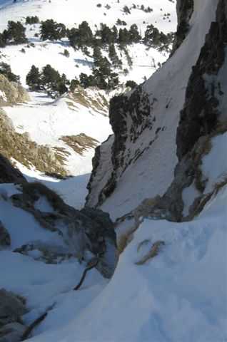 Brèche vue du haut