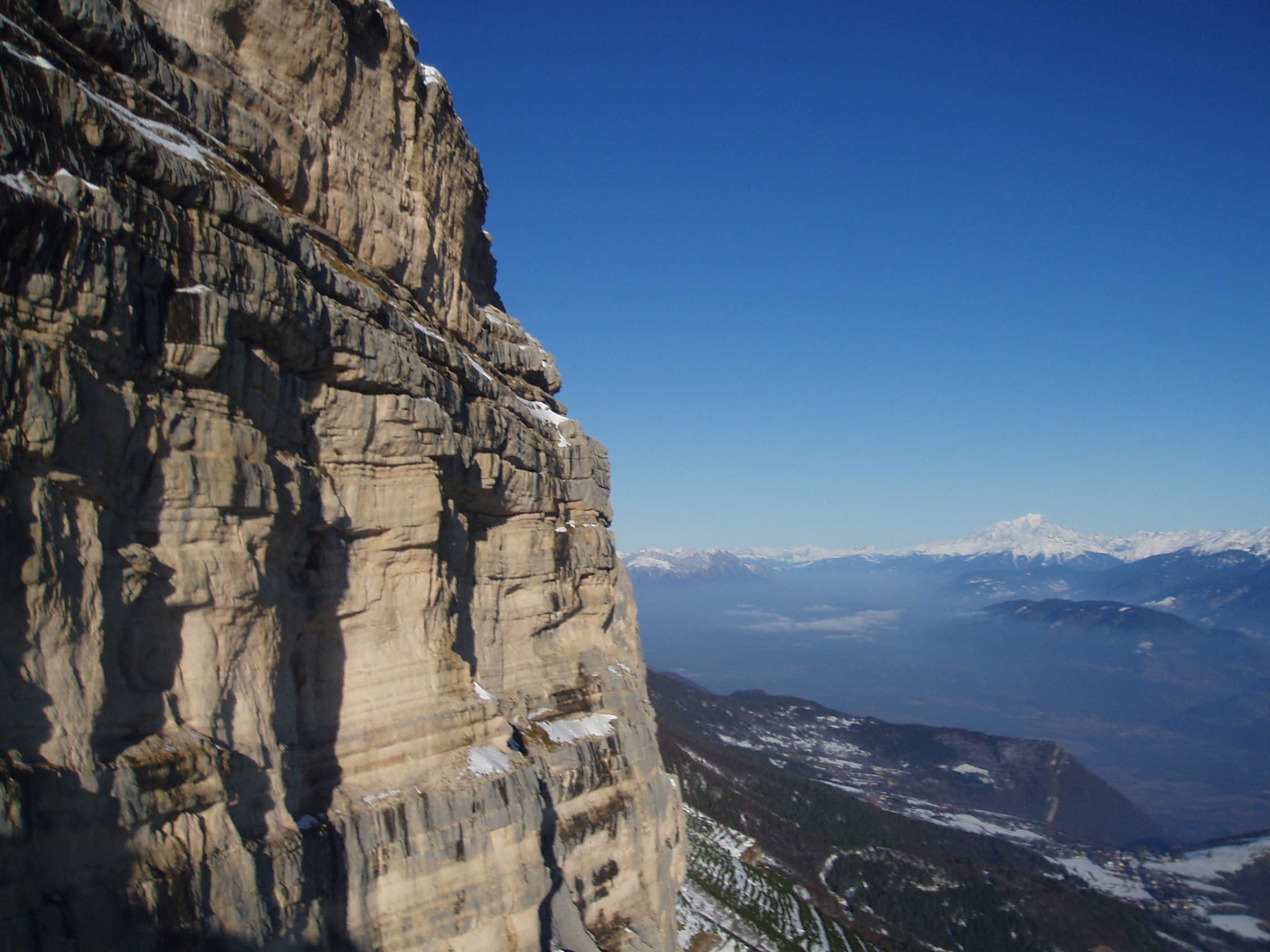 Falaises orientales et Mont blanc