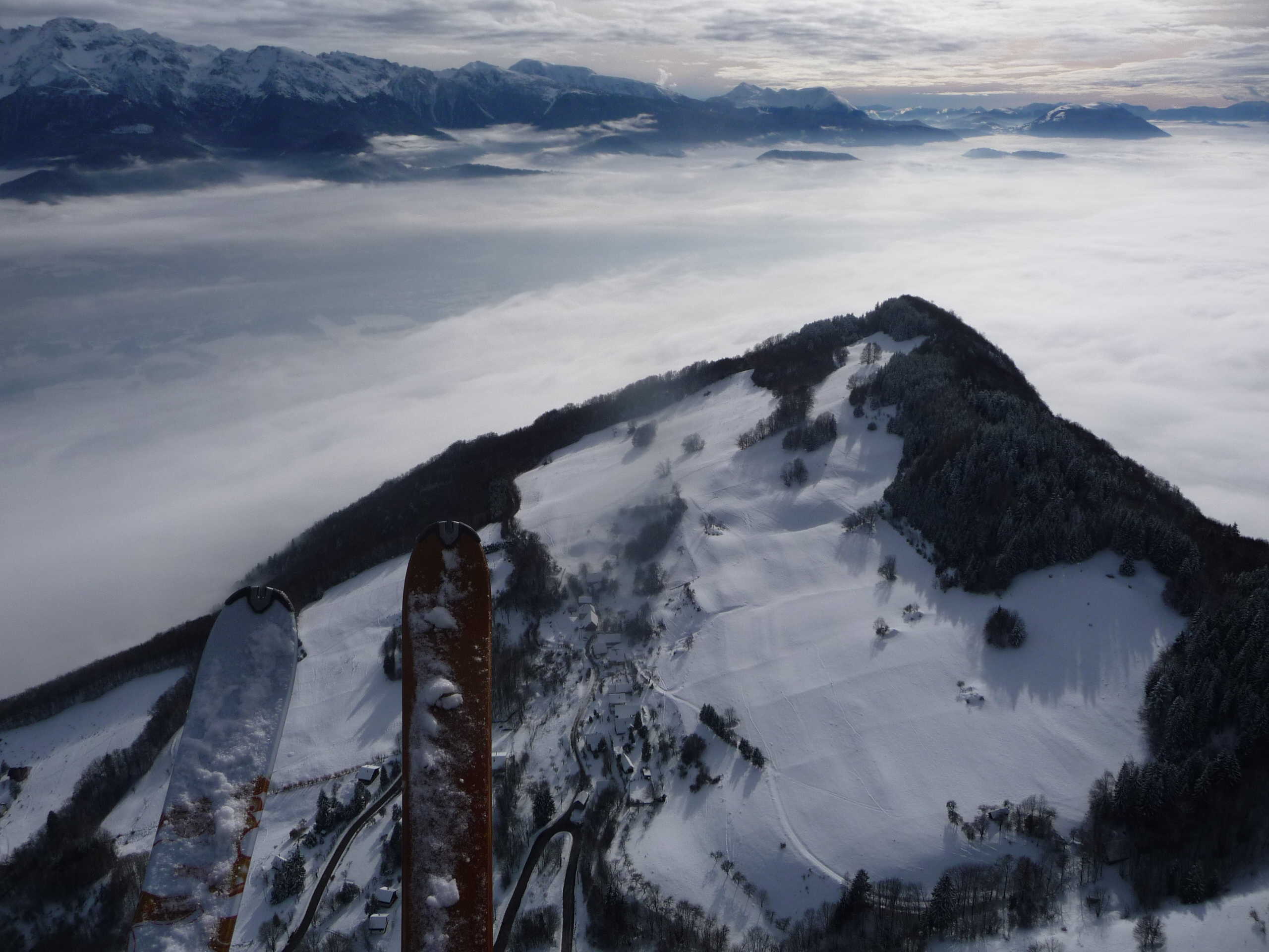 l'attero sous mes ski