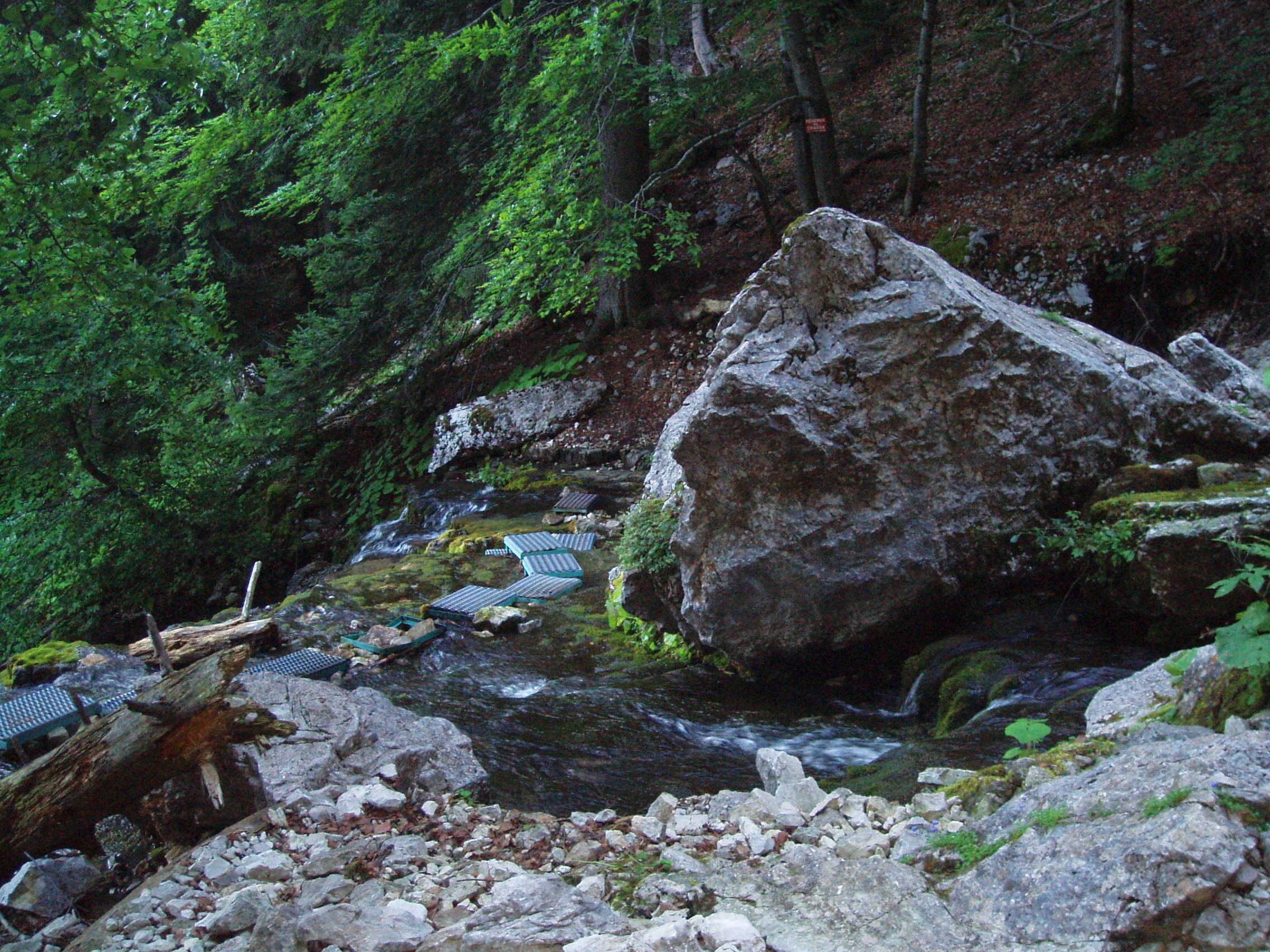 Juste avant la source, passage à sec