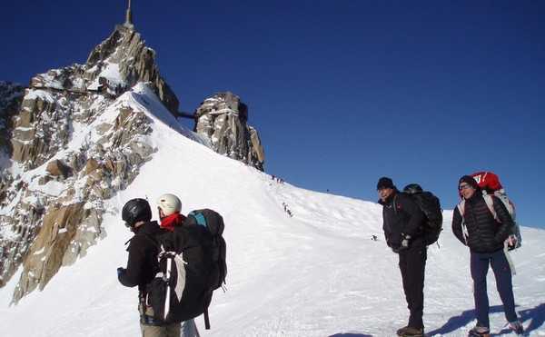 Franck et Guillaume au pied de l'Aiguille