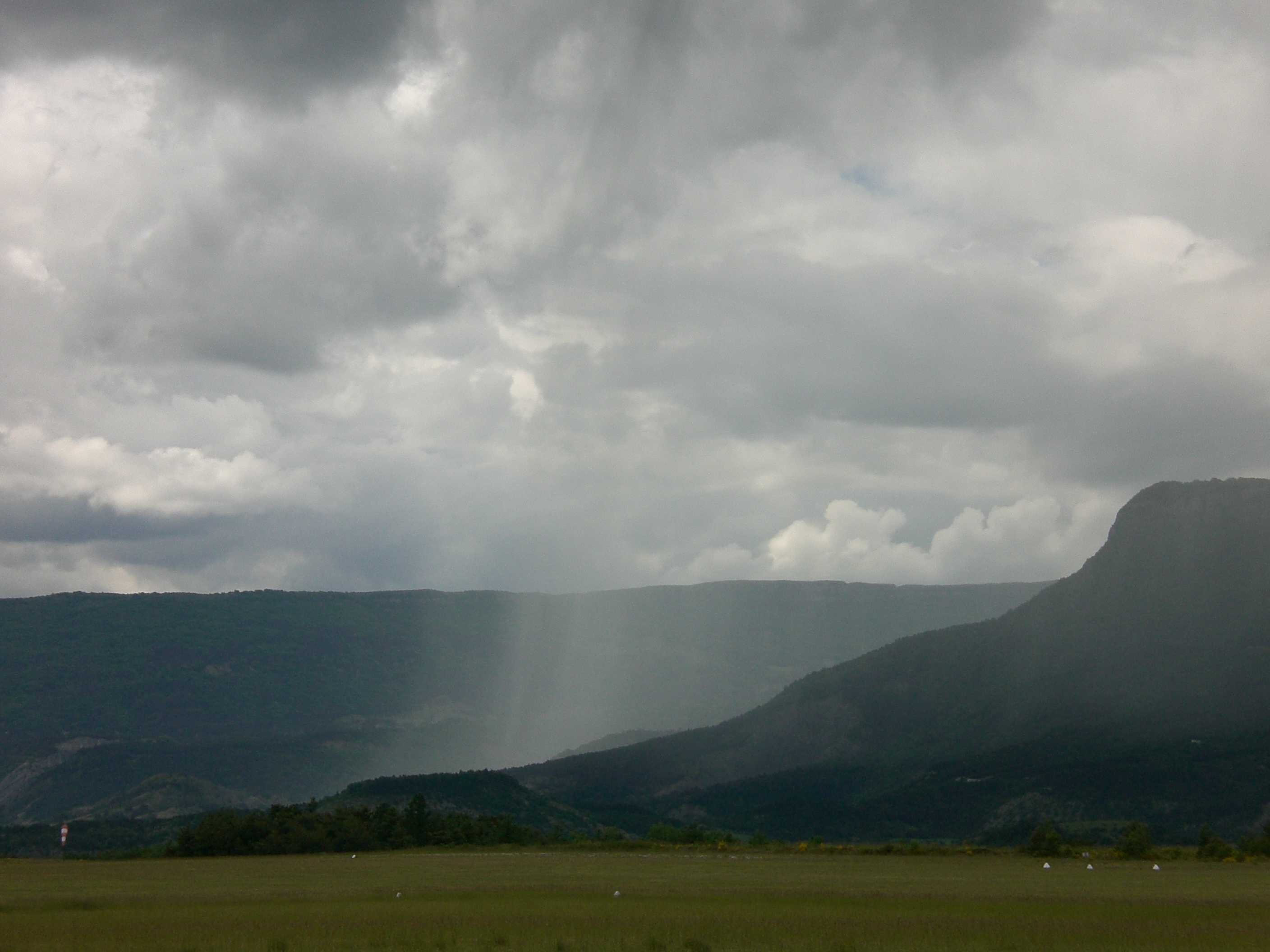 Rideau de pluie à l'attéro