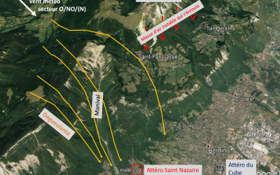 Aérologie Dent de Crolles par N/NO/O