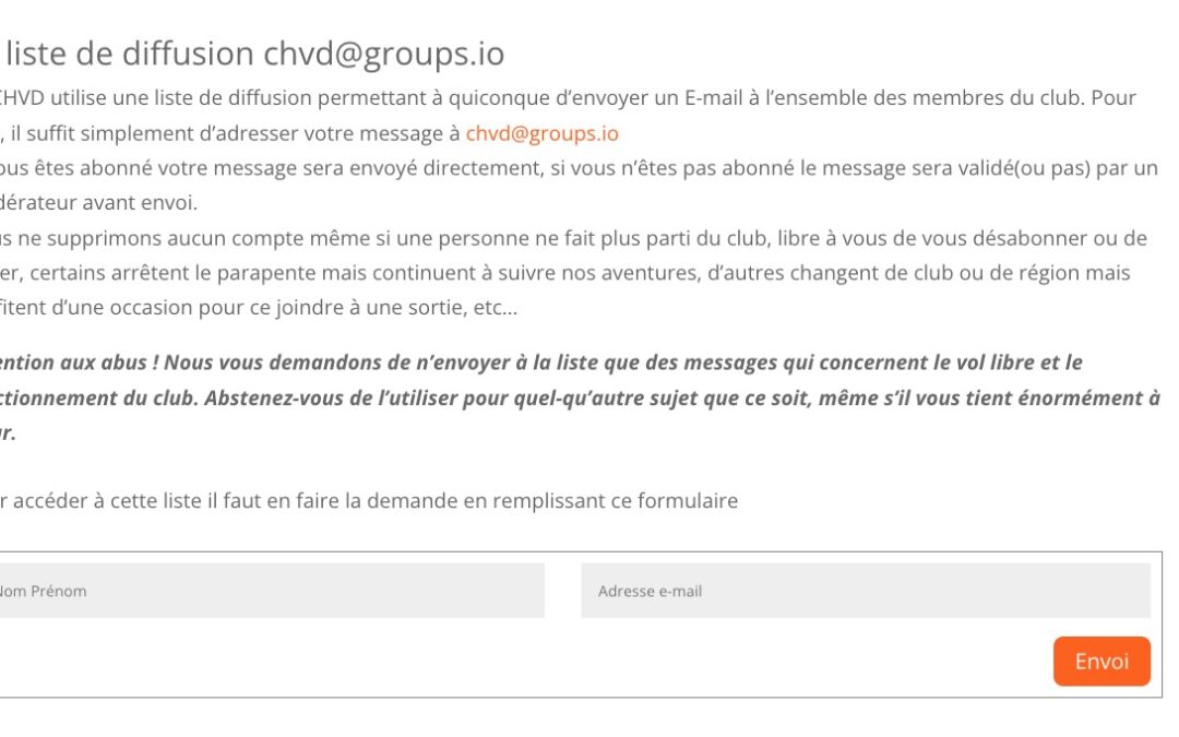 Liste de diffusion