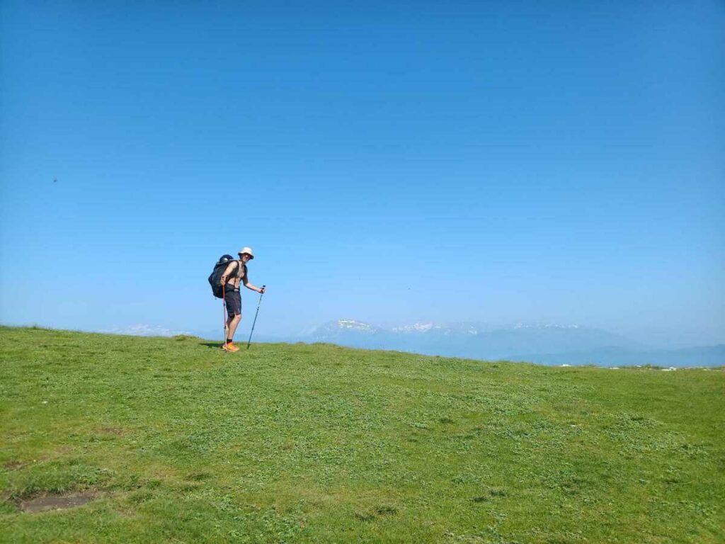 Alex au Col de l'Arc