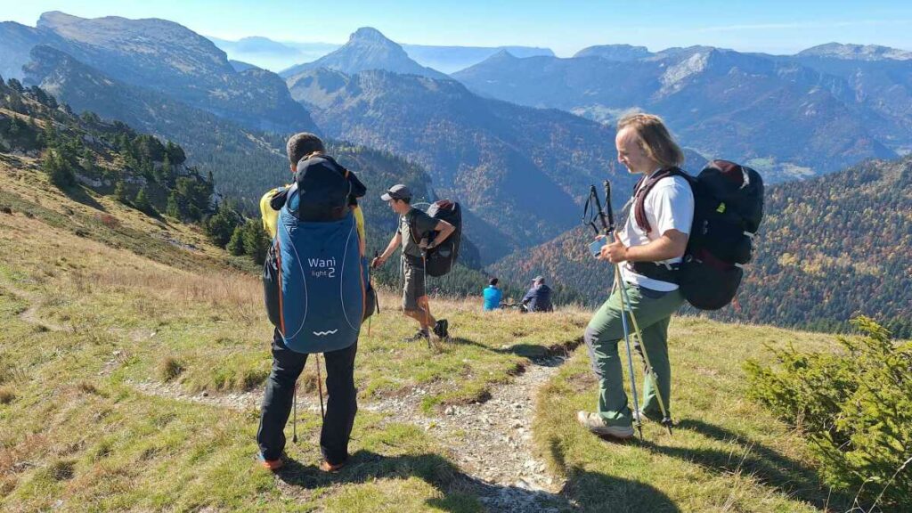 Trois des quatres volants au sommet