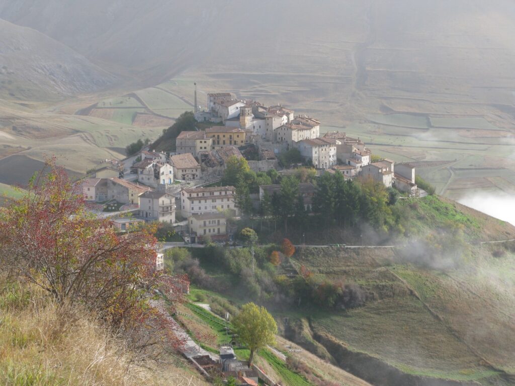 Le village de Castelluccio en 2016