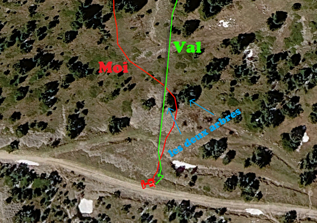 Comparaison des traces